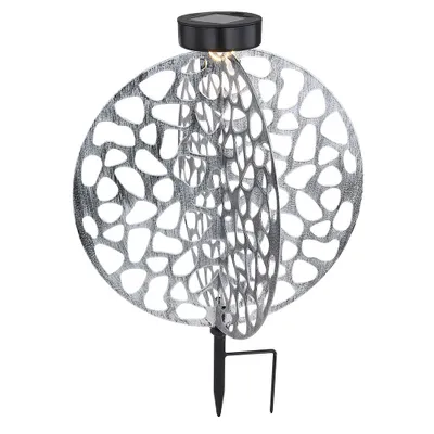 Produktbild von LED Solarleuchte, silber, Erdspieß, H 30 cm