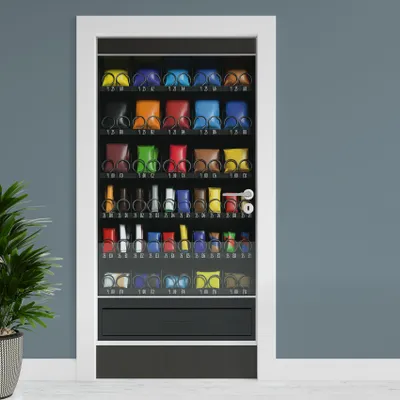 Produktbild von Türfolie "Getränkeautomat" 90x200cm Türposter Aufkleber Folie Tapete TF01-29