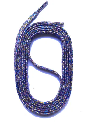 Produktbild von SNORS Glitzer Schnürsenkel flach - LILA - 5mm - 130cm