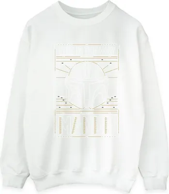 Produktbild von Star Wars - "The Mandalorian The Way" Sweatshirt für Herren BI46680 (L) (Weiß)