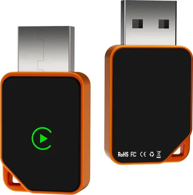 Image de INF Adaptateur CarPlay sans fil: Convertisseur CarPlay filaire vers sans fil Orange