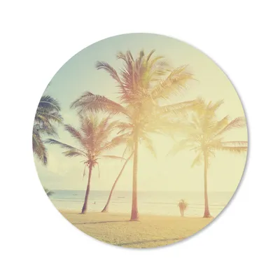 Produktbild von MuchoWow® Mauspad Mousepad Meer - Palme - Sommer - Sonne - Strand 40x40 cm - Mousepads - Maus Mat - Pad - Mausunterlage - Schreibtisch Accessoires