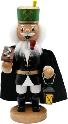 Produktbild von dekoteam24 - Räucherfigur - Bergmann mit Umhang u. Erzbrett - 9x6x17cm