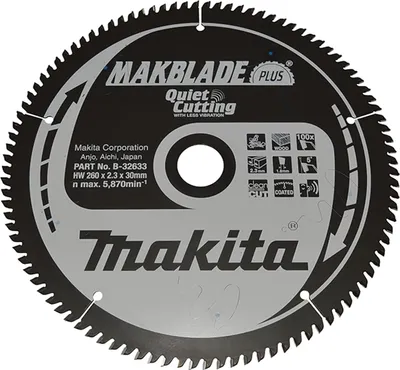 Produktbild von Makita B-32633 Kreissägeblatt TCT 260 x 30 mm 100T Holz