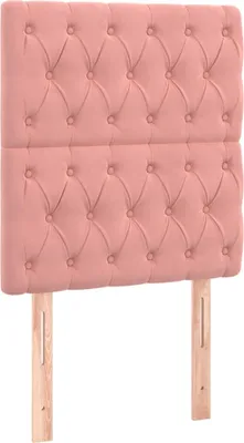 Produktbild von vidaXL Kopfteil Rosa 80x7x118/128 cm Samt