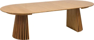 Produktbild von Kulissen-Esstisch >Osaka< ausziehbar bis 240cm, Eiche furniert - 120/160/200/240x75cm (DxBxH)