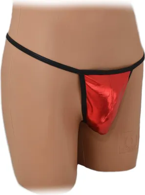 Produktbild von Herren Micro String Unterhose aus weichem, elastischem Material in Metallic-Optik