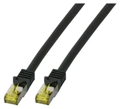 Produktbild von EFB RJ45 Patchkabel S/FTP Cat.6A LSZH Cat.7 Rohk. 1,5m schw.