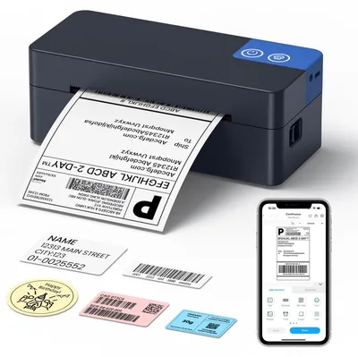 Obrázek produktu pro Bluetooth tiskárna štítků, formát štítků 4 x 6 palců, bezdrátová
