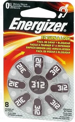 Immagine prodotto di 1 batteria: Zink-Aria (ZnO2) AC312, R36, a bottone, 1,4V, 160mAh, batterie AC312