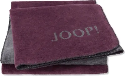 Produktbild von JOOP! Plaid  MELANGE-Doubleface Farbe Beere-Anthrazit Größe 150x200 cm