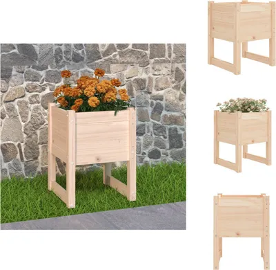 Image de vidaXL Bac à plantes 40x40x52,5 cm Pin massif - Pots de fleurs & Jardinières