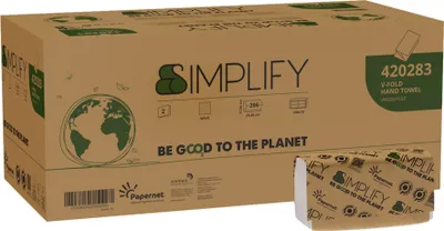 Produktbild von Papernet Falthandtuch Simplify 420283 2lg. 10x206Bl.