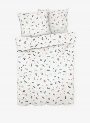 Produktbild von Livarno Home Flanell Bettwäsche 250x200 cm mit Pflanzenmuster