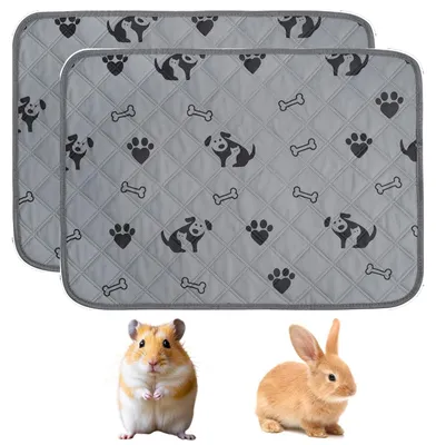 Immagine prodotto di Assorbenti lavabili per conigli - 2 pezzi, antiscivolo, 120 x 60 cm
