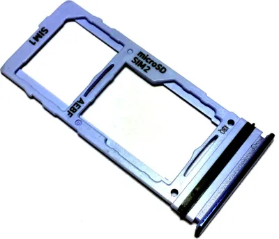 Produktbild von Simkartenhalter und micro-SD Kartenfach für Samsung Galaxy A52 und Galaxy A72, Original Ersatzteil, Violett