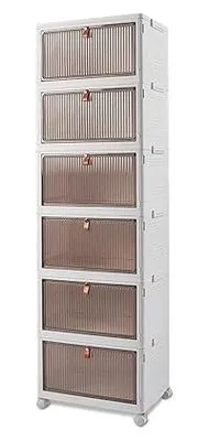 Zdjęcie produktu dla Pudełko do przechowywania składane przezroczyste z pokrywą magnetyczną rolk