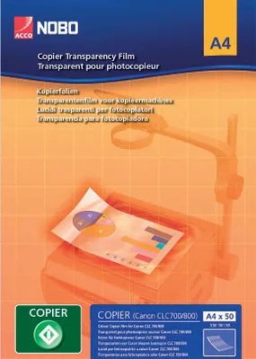 Produktbild von Nobo Kopierfolie A4 (100), beidseitig beschichtet, 210 x 297mm, 100 Blätter