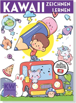 Produktbild von Kawaii zeichnen lernen - über 500 Motive malen lernen
