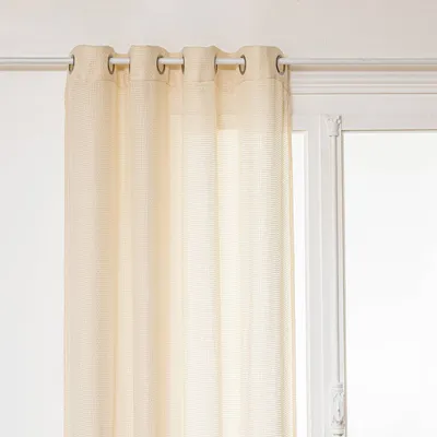 Produktbild von Atmosphera Voile Gardine, Beige, 135x240 cm, 8 Ösen, lichtfilternd, Sichtschutz
