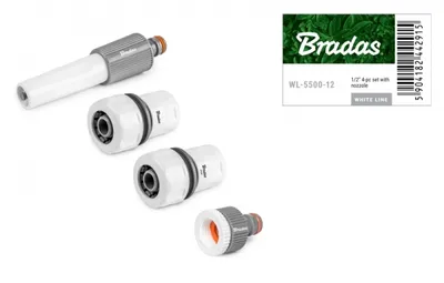 Obrázek produktu pro Bradas WL-5500-34, Trubková spojka, Kapkový zavlažovací systém, Polsko, 4 kusů