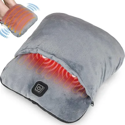 Produktbild von Fußwärmer elektrisch, Fusswärmer mit Massage, USB Fußheizung, 3 Heizstufen, Abschaltautomatik