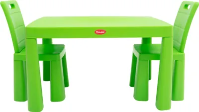 Produktbild von Doloni Kinderset Tisch + 2 Stühle Grün