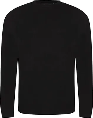 Obrázok produktu pre Just Ts & Polos JT002 | Pánske tričko s dlhým rukávom / (WRAP)- - Farba: jednofarebná čierna - Veľkosť: L