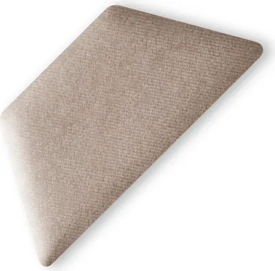 Produktbild von TAPHICEROS Halb Hex Wandpaneel Polsterpaneel, 30x15 cm, Oben/Unter, 1stk, SWING 3, Koffee, Wandkissen Halb Hexagon Wandpolster Kopfteil für Bett Gepolstert Polsterplatte