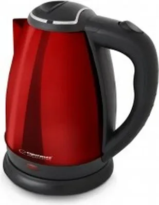 Produktbild von Wasserkocher Esperanza EKK113R Schwarz Rot Edelstahl Kunststoff 1800 W 1,8 L 5901299966426