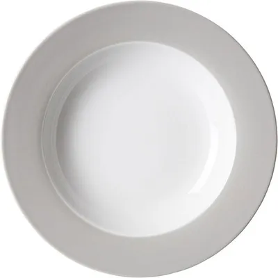 Immagine prodotto di Ritzenhoff & Breker Doppio Teller Tief, Suppenteller, Speiseteller, Essteller, Porzellan, Grau, Ø 22 cm, 576863