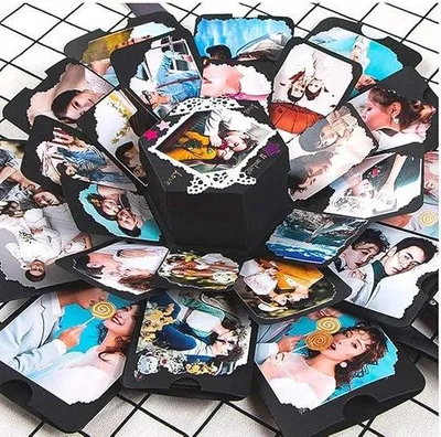 Produktbild von Famanu Explosionsbox Scrapbookstil - Schwarz