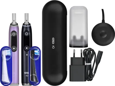 Produktbild von Electric toothbrush iO9 Series Duo Pack Black / Rose Extra Handle 2 pcs