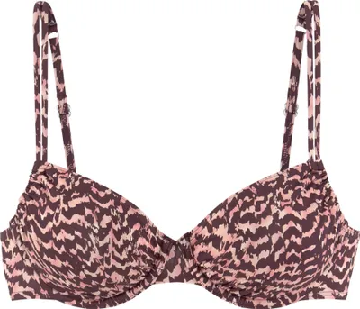Produktbild von LASCANA Bügel-Bikini-Top Holly bordeaux bedruckt Größe 38 Cup D