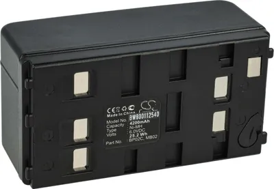 Produktbild von vhbw Akku Ersatz für Pentax BP02C, MB02 für Messgerät (4200 mAh, 6 V, NiMH)