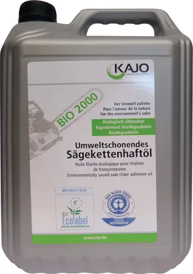 Image de Huile d'adhérence pour chaîne de tronçonneuse2000 76 mm²/s (à 40GradC) Bidon de 5l KAJO
