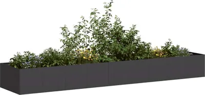 Immagine prodotto di vidaXL Fioriera nera 360x80x40 cm in acciaio