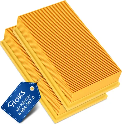 Produktbild von Flachfaltenfilter 2 Stk Ersatz für Kärcher 6.904-367.0 für NT361 NT561 NT661 Staubsauger