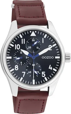 Produktbild von Oozoo Armbanduhr braun Leder Timepieces Herren Analog-Quarzuhr UOC11006
