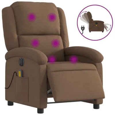 Produktbild von Massagesessel Elektrisch Braun Stoff