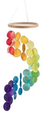 Immagine prodotto di Conchiglie decorative colorate per giardino e balcone, con suono