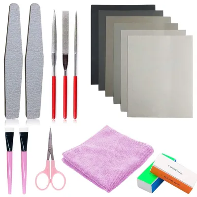Immagine prodotto di Set di strumenti per la lavorazione della resina epossidica - Kit di 17 pezzi per la creazione di gioielli in resina epossidica