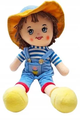 Produktbild von EMAJ Stoffpuppe Junge mit Blumenhut 36cm