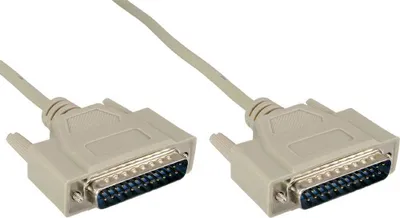 Obrázok produktu pre InLine 11119M, Béžová, 10 m, DB25M, DB25M, 255 mm, 265 mm