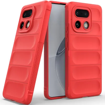Produktbild von Handyhülle für Realme 16 Pro+ Weich TPU Silikon Stossfest Anti-rutsch Hülle Rot