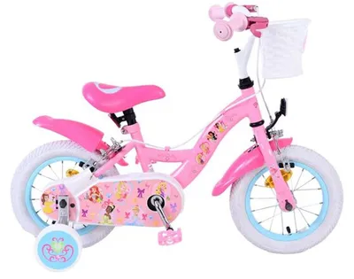 Produktbild von Volare Magic Royals Mädchen-Kinderfahrrad 12 Zoll Rosa mit zwei Handbremsen