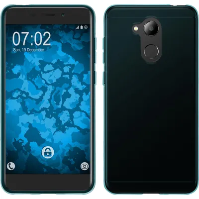 Produktbild von PhoneNatic Case kompatibel mit Huawei Honor 6C Pro - türkis Silikon Hülle transparent Cover