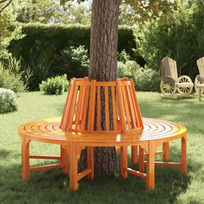 Zdjęcie produktu dla vidaXL Ławka pod drzewo Ø 160 cm drewno