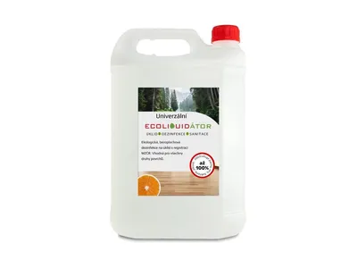 Obrázek produktu pro Ecoliquid ECOLIQUIDÁTOR, univerzální čisticí a dezinfekční prostředek pomeranč, 5 l