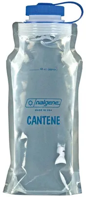 Produktbild von Nalgene Trinkflasche Faltflasche aus PE 1,5 l – Durchsichtig, Größe 1500 ml
